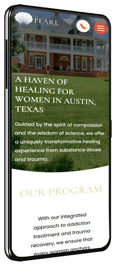 The Pearl mobile site