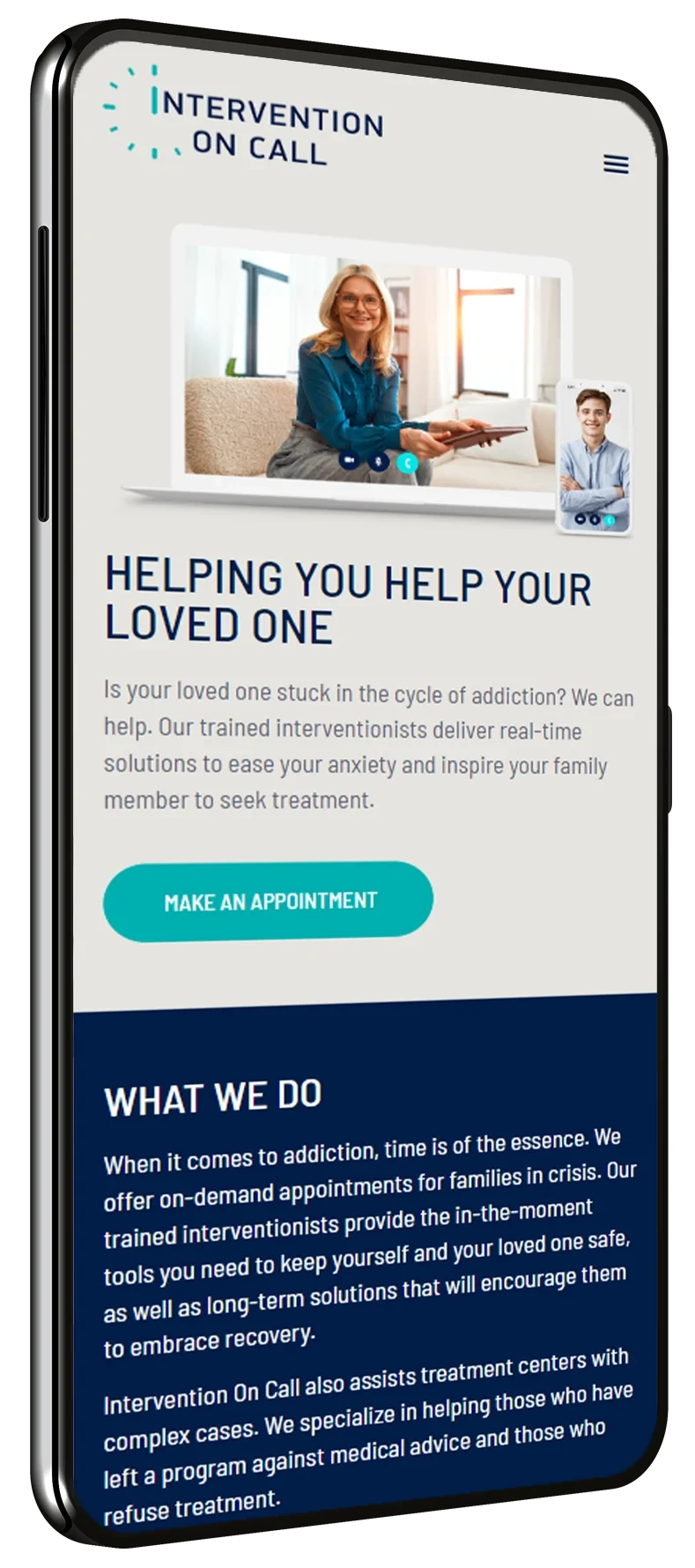 Intervention On Call mobile site