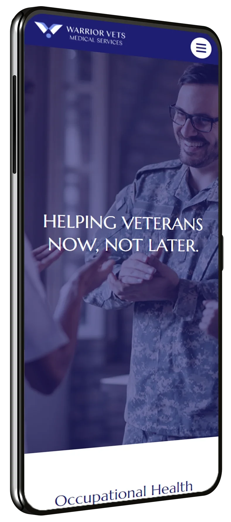 Warrior Vets Medical Services mobile site